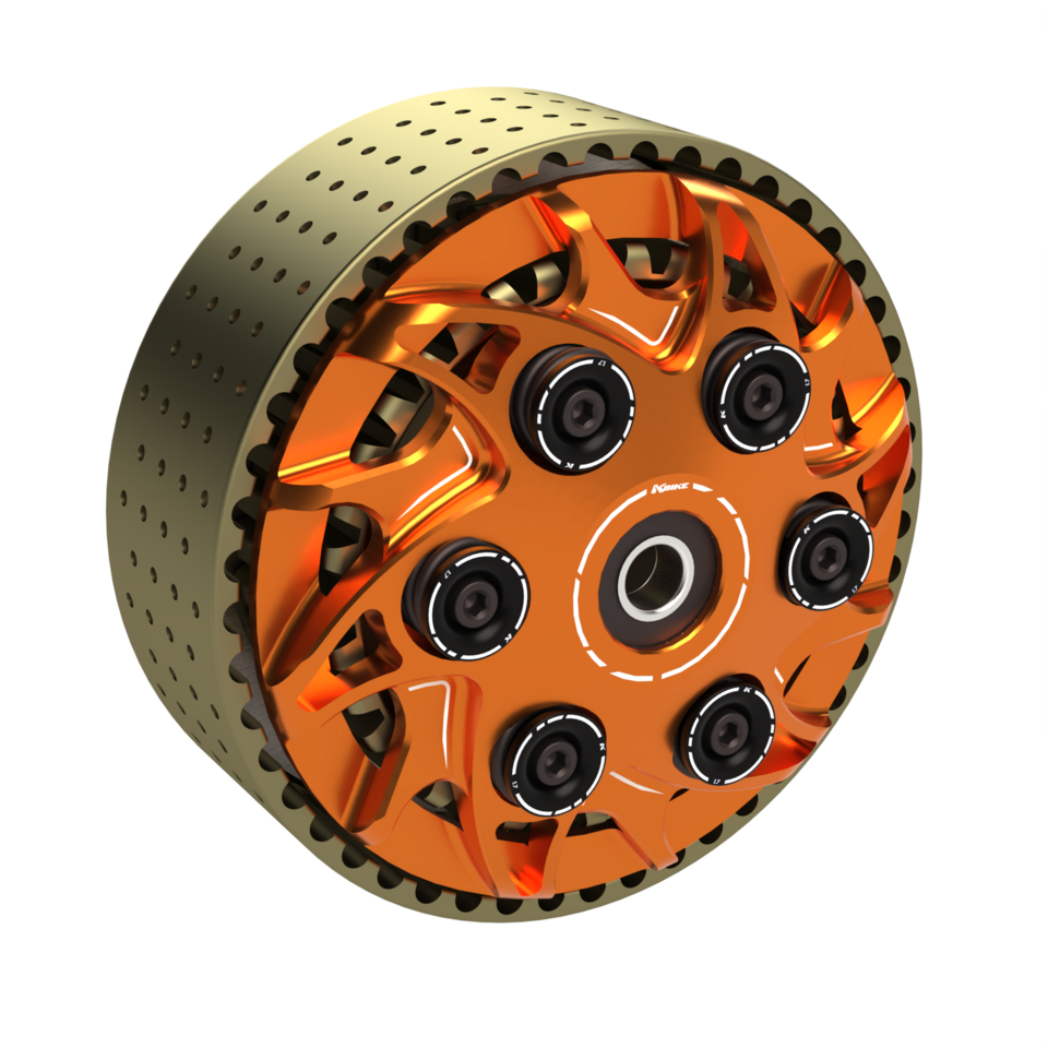 FZA022AR - ARANCIONE • Frizione antisaltellamento regolabile "Thunder" con campana 48 denti