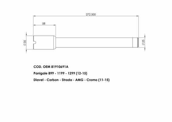 FotoPerno ruota Ducati 81910691A