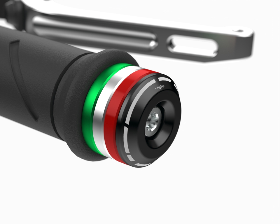 Handlebar end tricolore