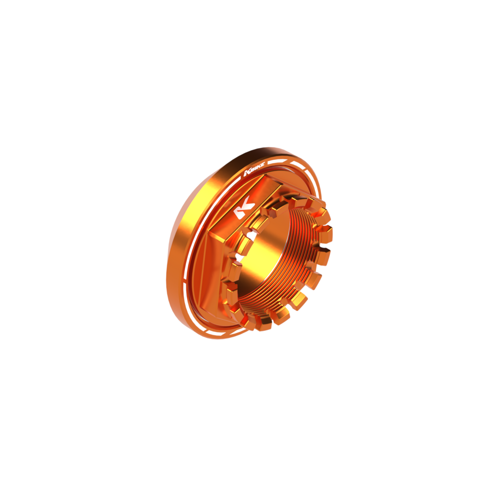 Rear wheel nut with conical spacer M38x1.5