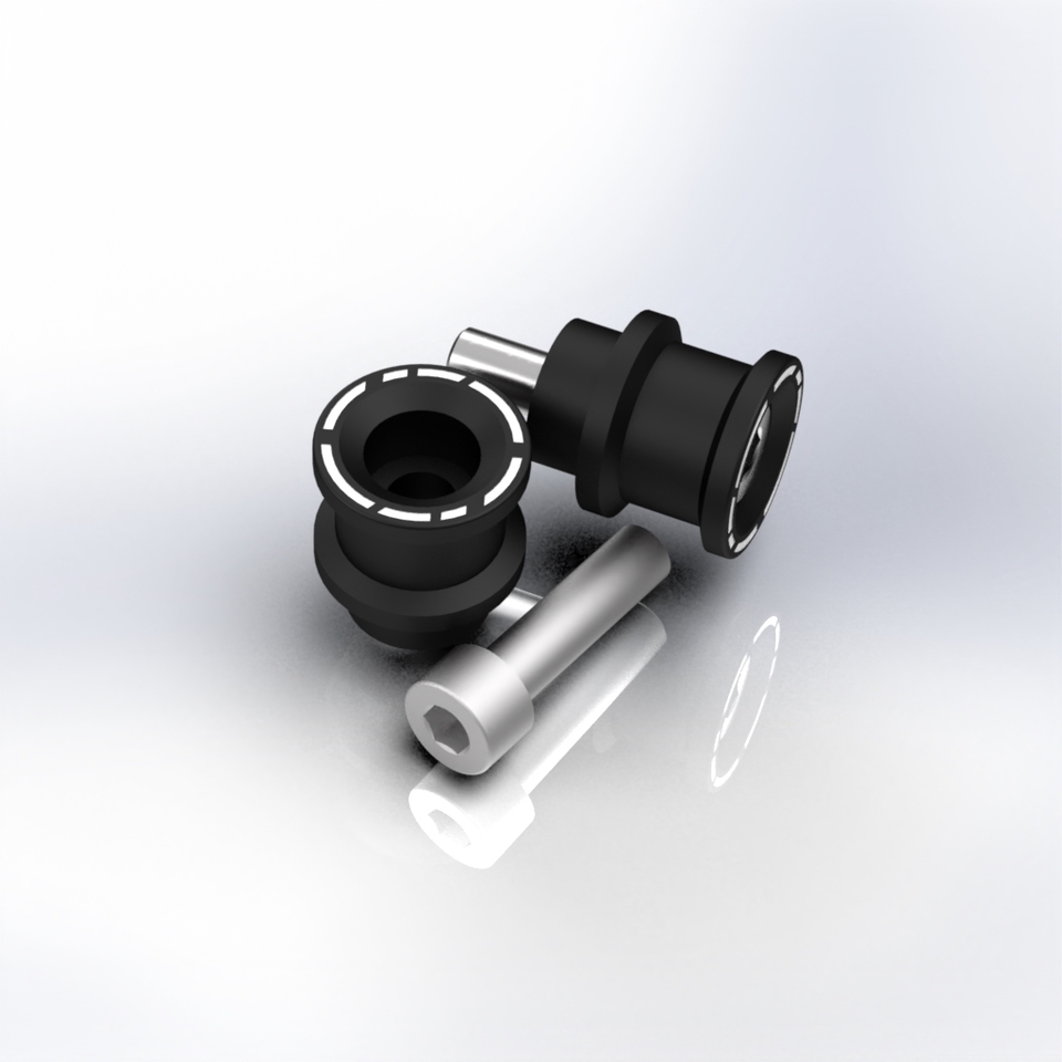 NC01N - BLACK • Kit swingarm support stand M8