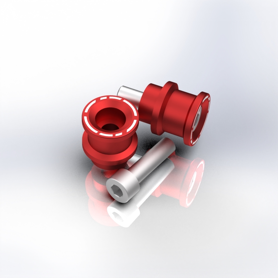 NC01R - RED • Kit swingarm support stand M8