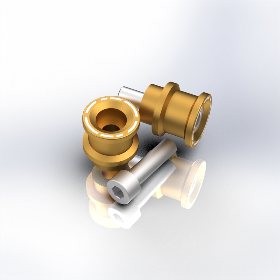 NC01O - GOLD • Kit swingarm support stand M8