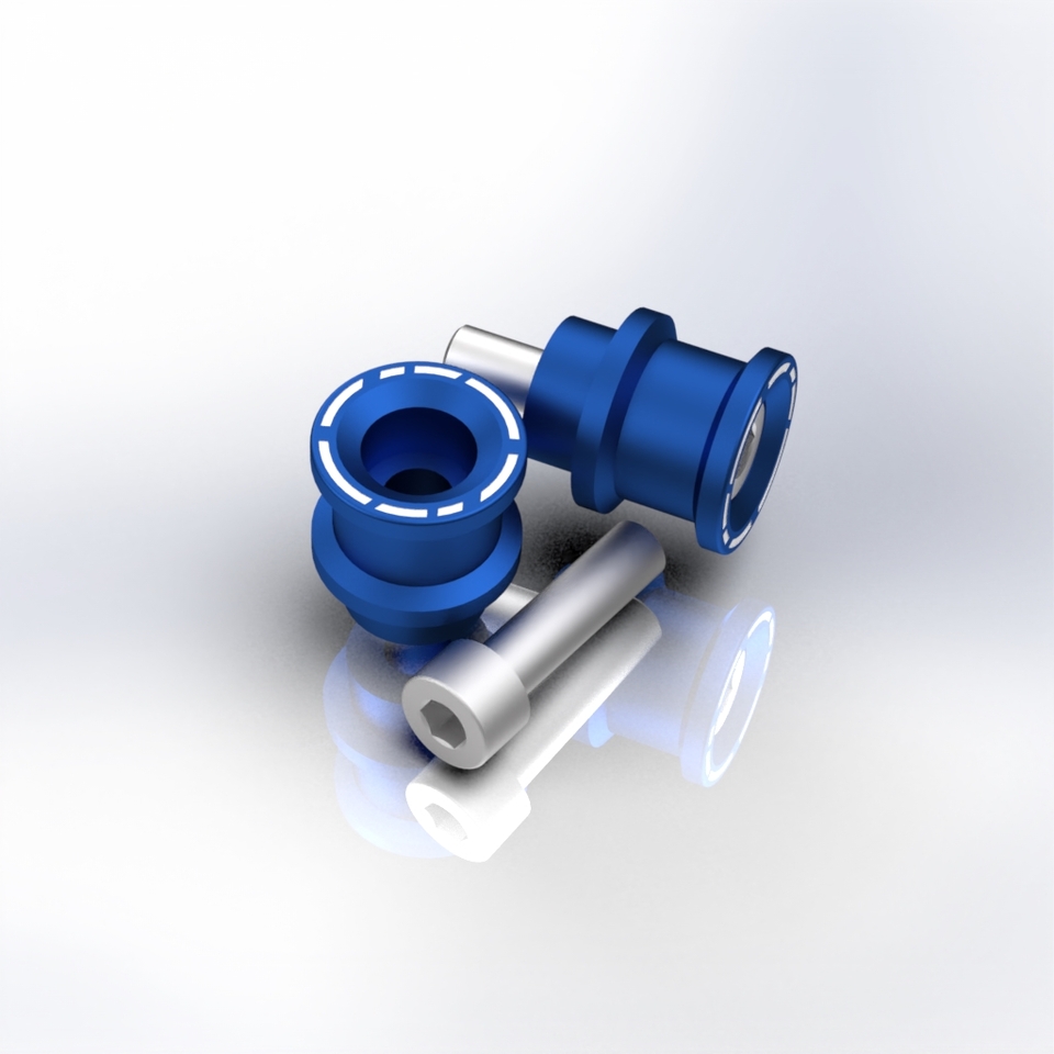 NC01B - BLUE • Kit swingarm support stand M8