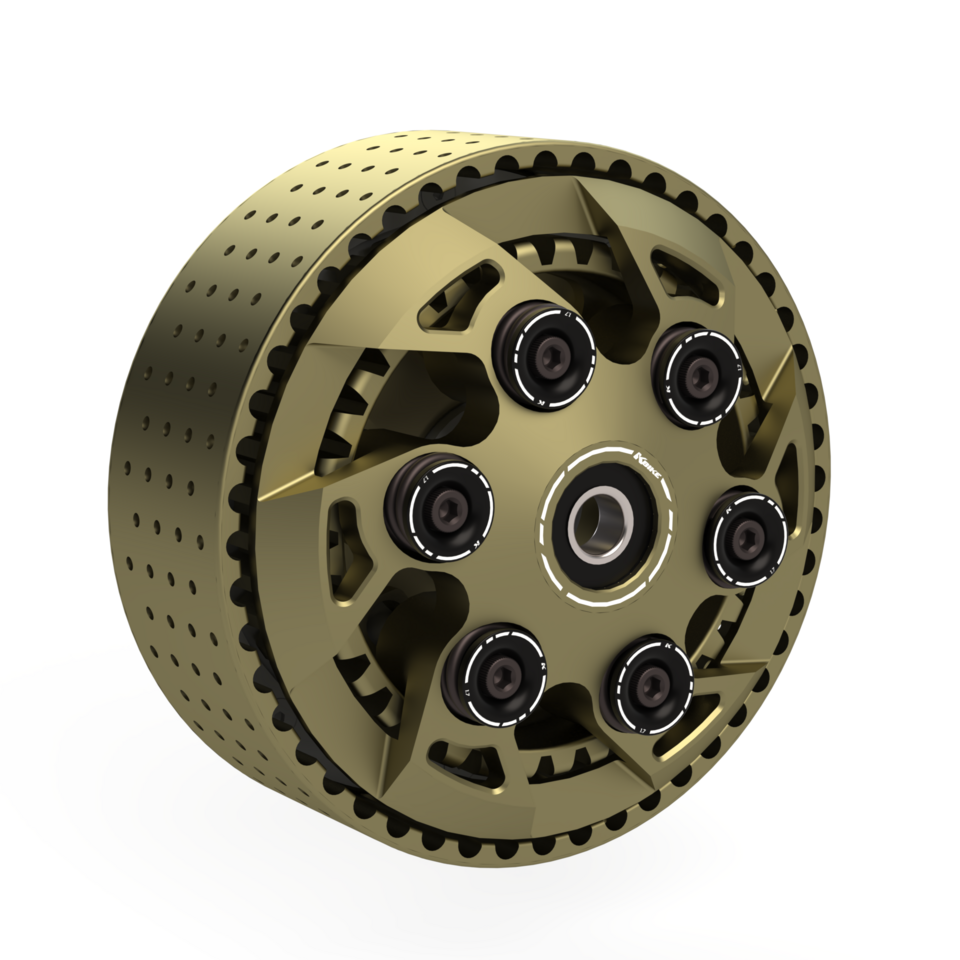 FZA020N - SPRING CAPS BLACK • Special Edition - Slipper clutch adjustable with 48 teeth basket