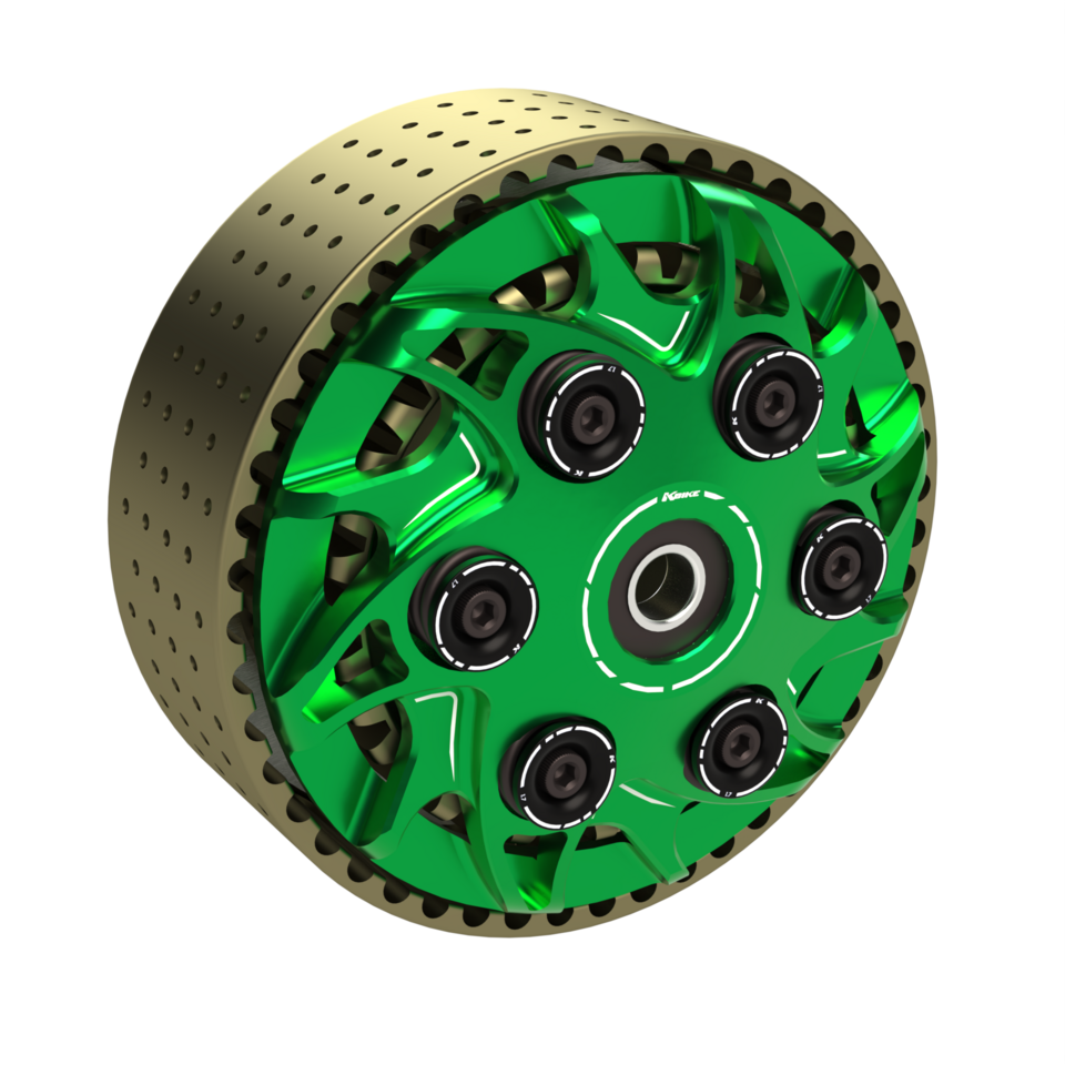 FZA022V - GREEN • Slipper clutch adjustable "Thunder" with 48 teeth basket