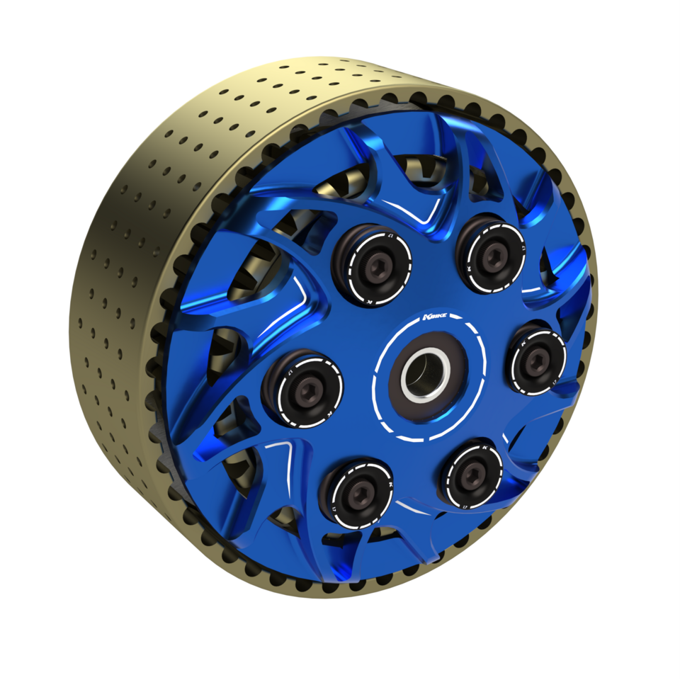 FZA022B - BLUE • Slipper clutch adjustable "Thunder" with 48 teeth basket
