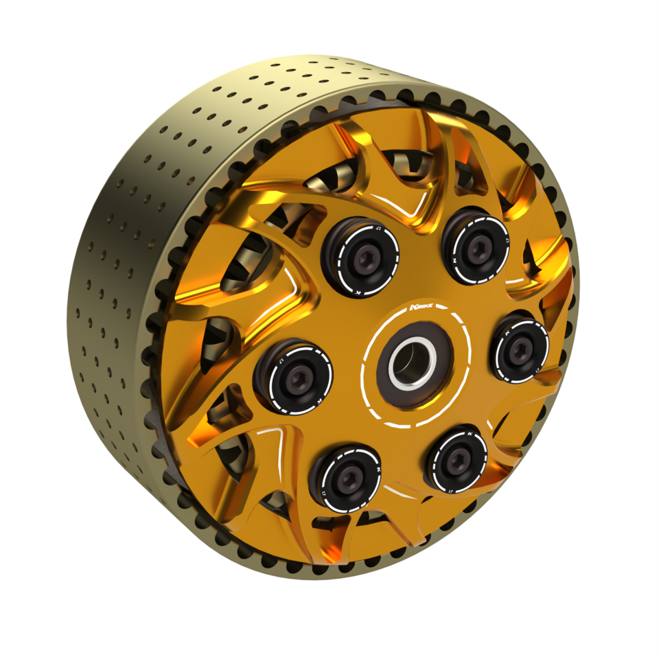 FZA022O - GOLD • Slipper clutch adjustable "Thunder" with 48 teeth basket