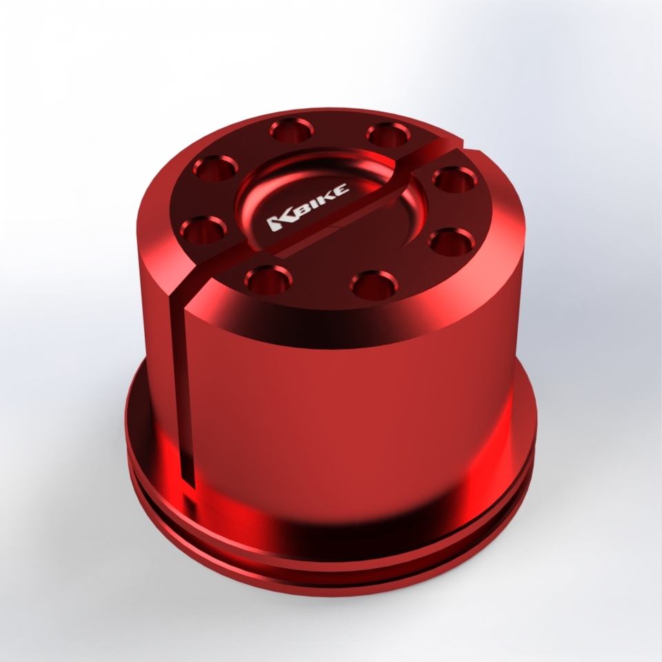 DCC001R - RED • Steering stem nut short version