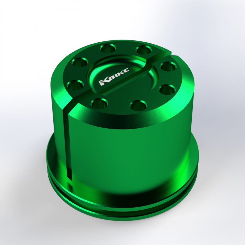 DCC001V - GREEN • Steering stem nut short version