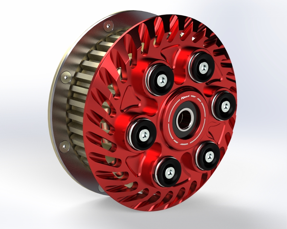 FZA015R - Red • Slipper clutch adjustable