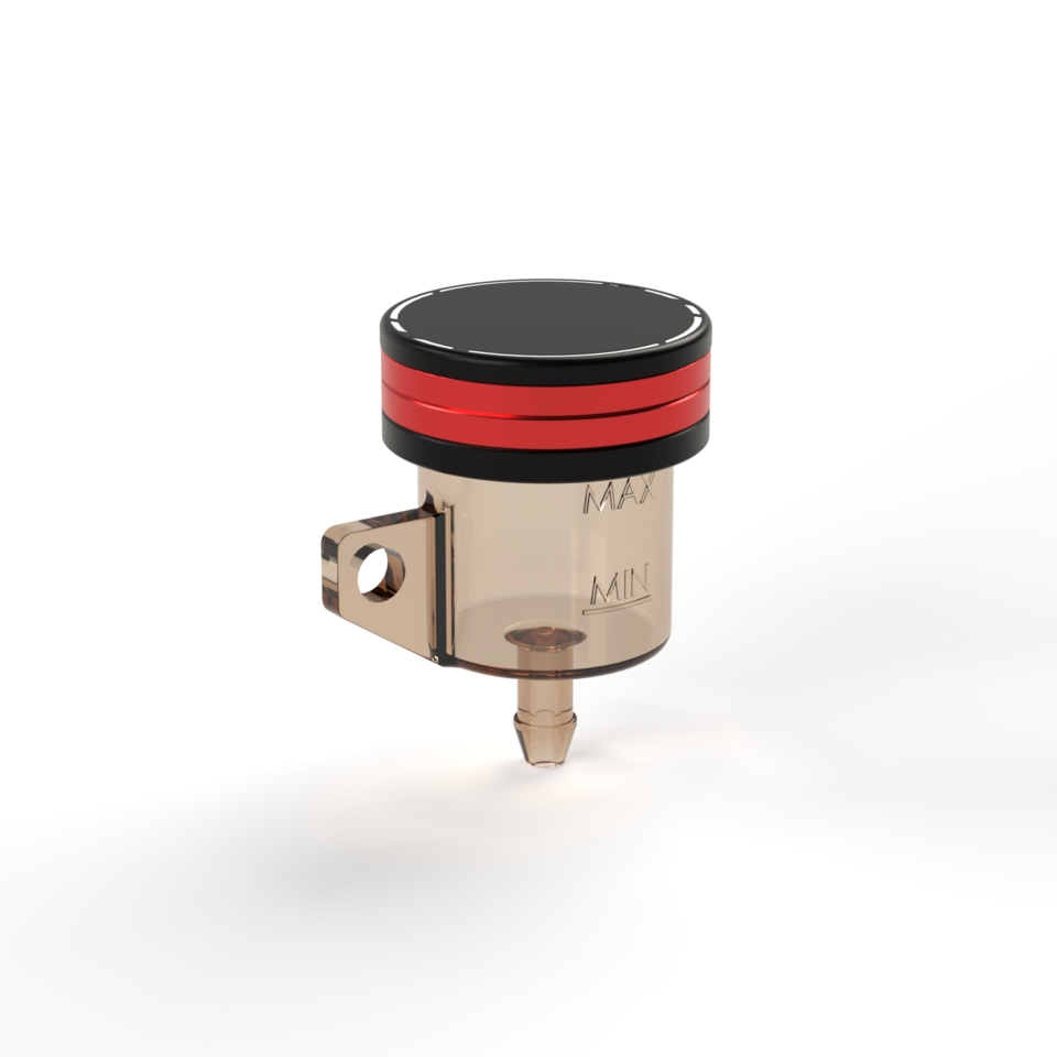 TS040R - RED • Rear brake fluid cap bicolore