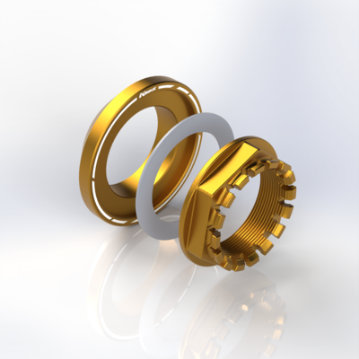 FotoRear wheel nut with conus M38