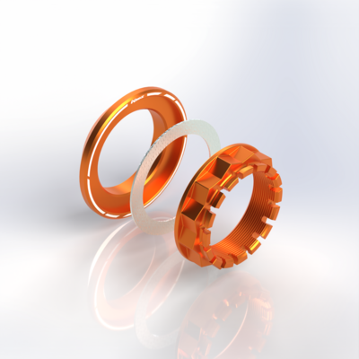 FotoRear wheel nut with conus M48