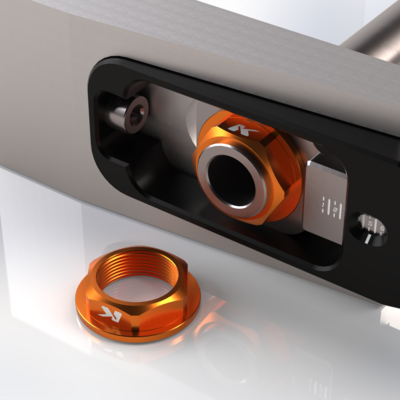 FotoSet rear wheel nuts M25x1.25