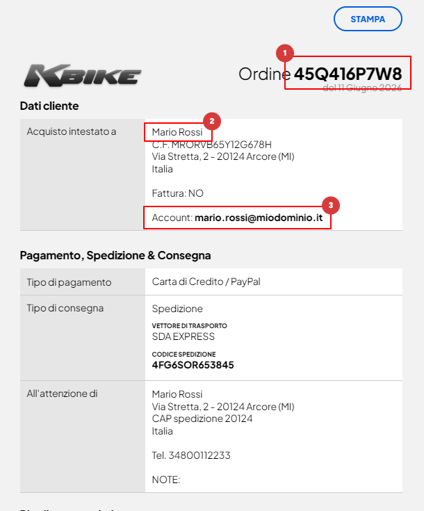 Demo Ordine KBIKE